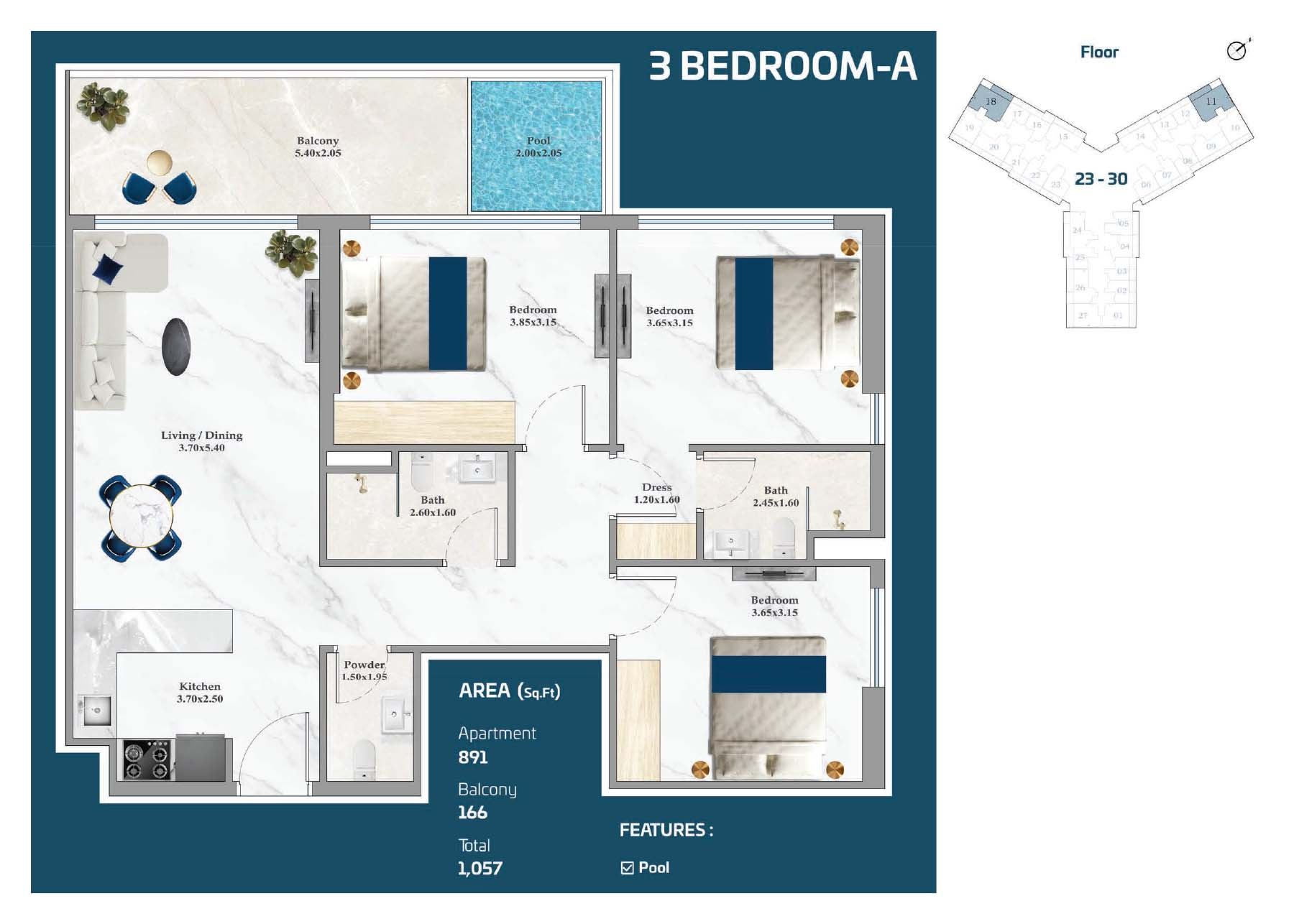 3 Bedroom-A
